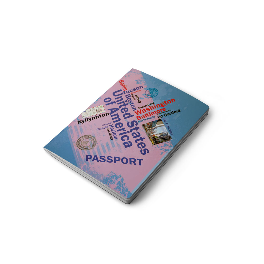 Блокнот Passport Аркуш кл А6 40лист 90х125мм Америка 1В213