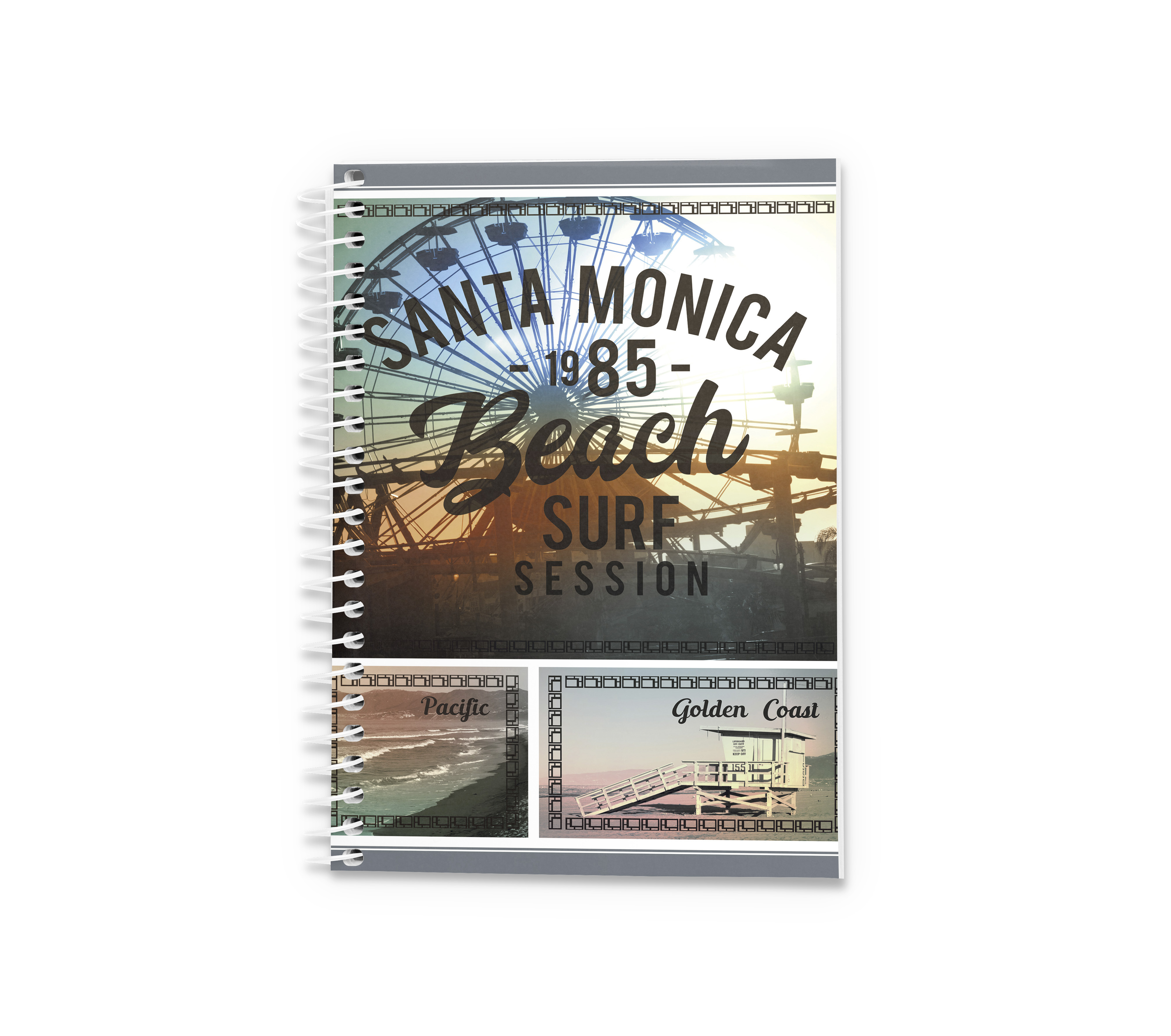 Блокнот Аркуш кл боковая спираль А5 96лист SantaMonica 1В2287