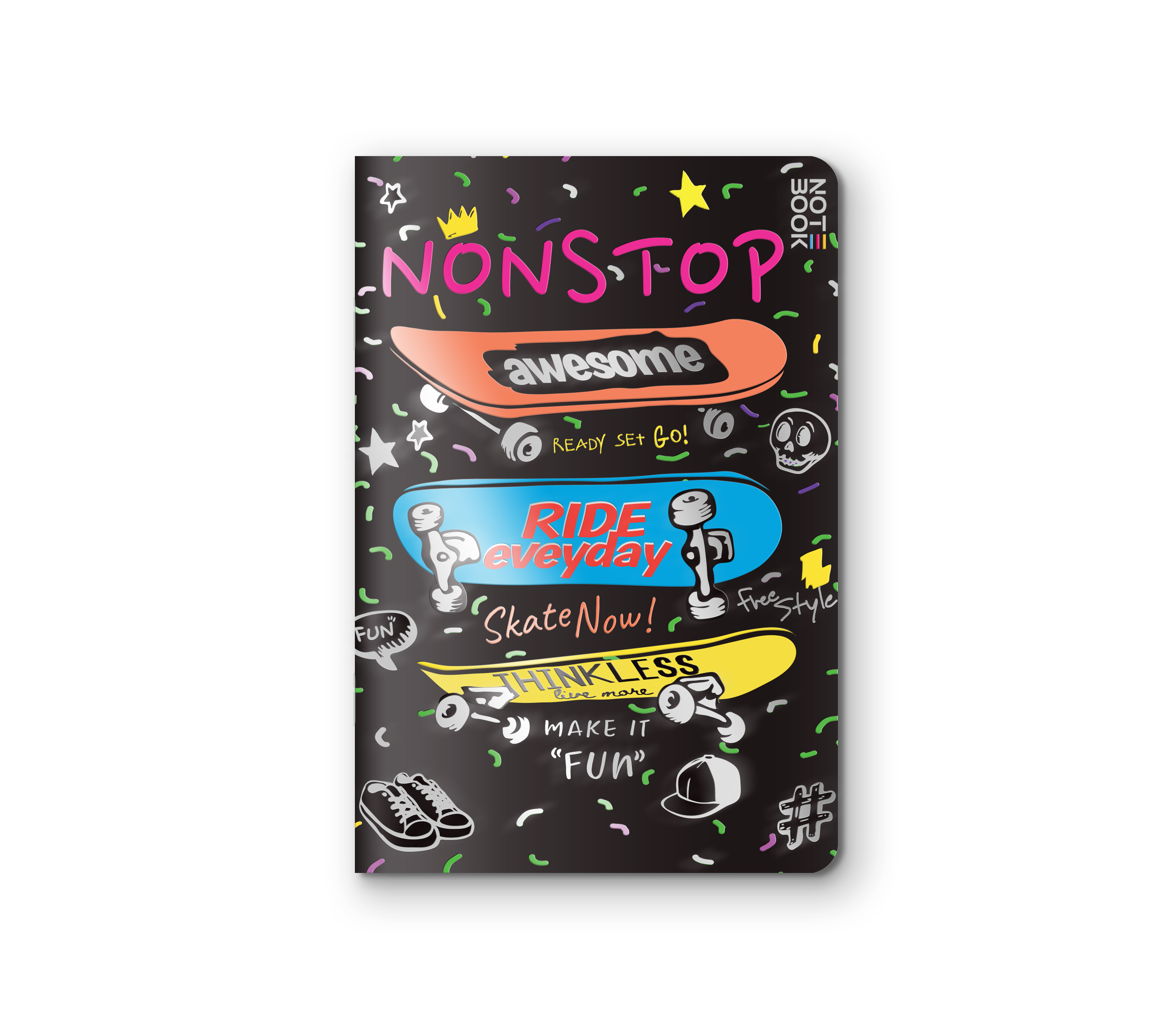 Блокнот Аркуш кл В6 48арк 170х240мм Non stop 1В2331