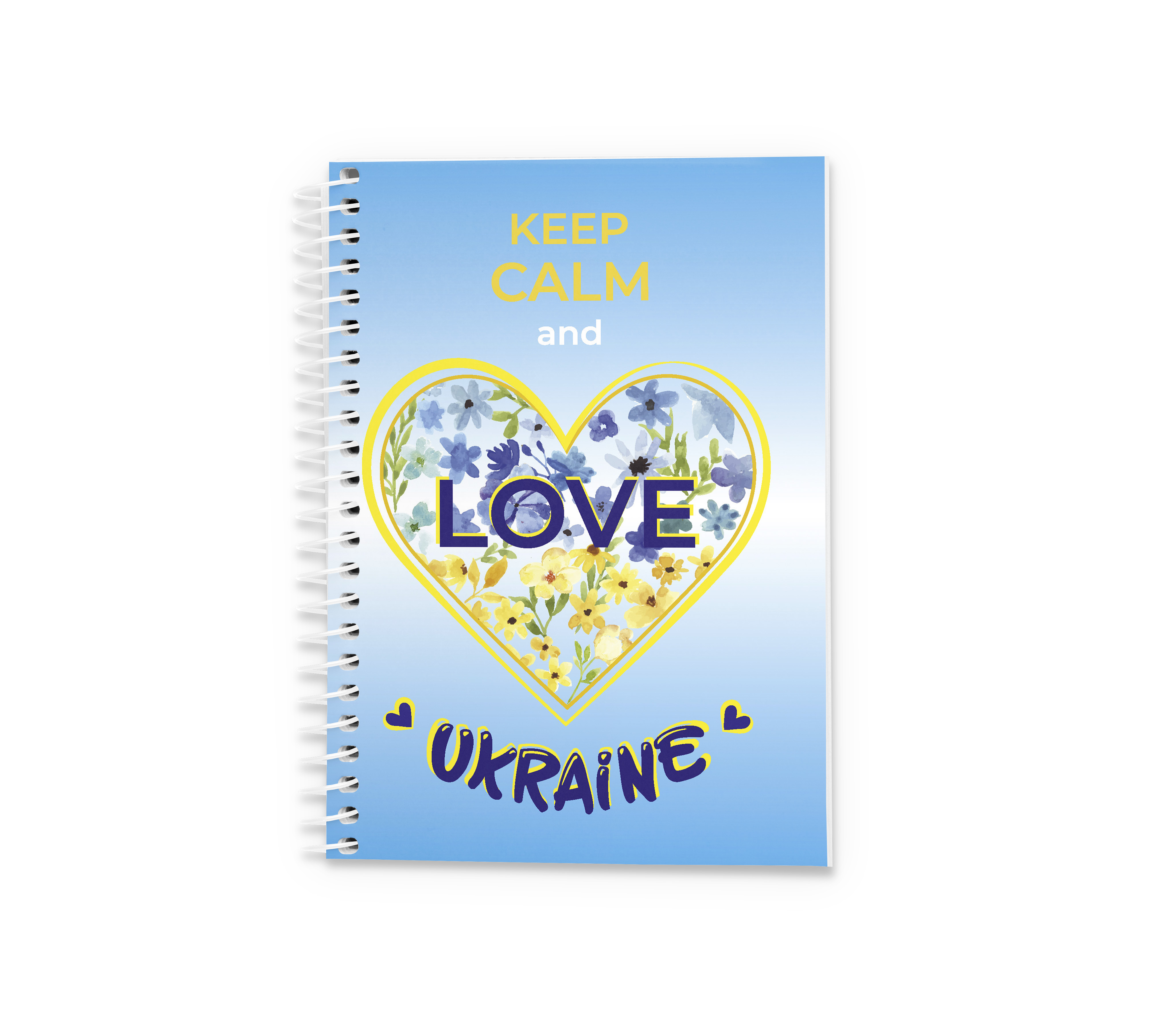 Блокнот Аркуш кл бічна спіраль В6 96арк LoveUkraine 1В2236