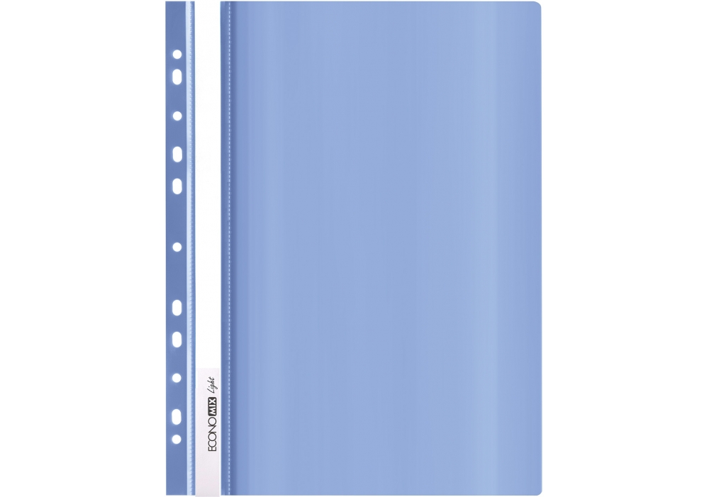 Папка-швидкозшивач з перфорацією А4 Economix Light синя E38504-02