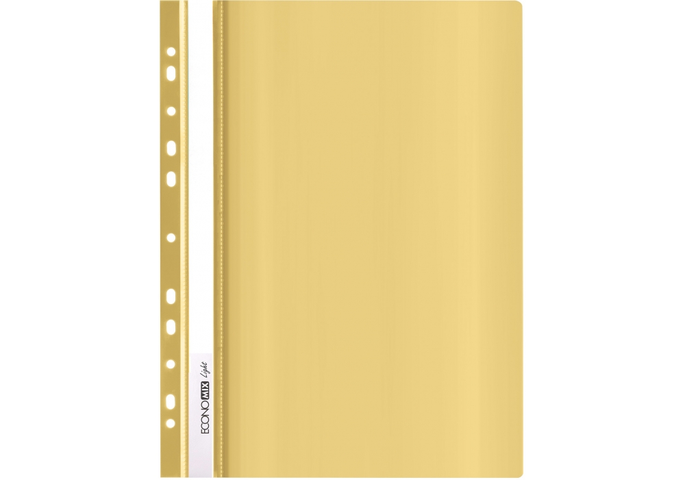 Папка-швидкозшивач з перфорацією А4 Economix Light жовта E38504-05