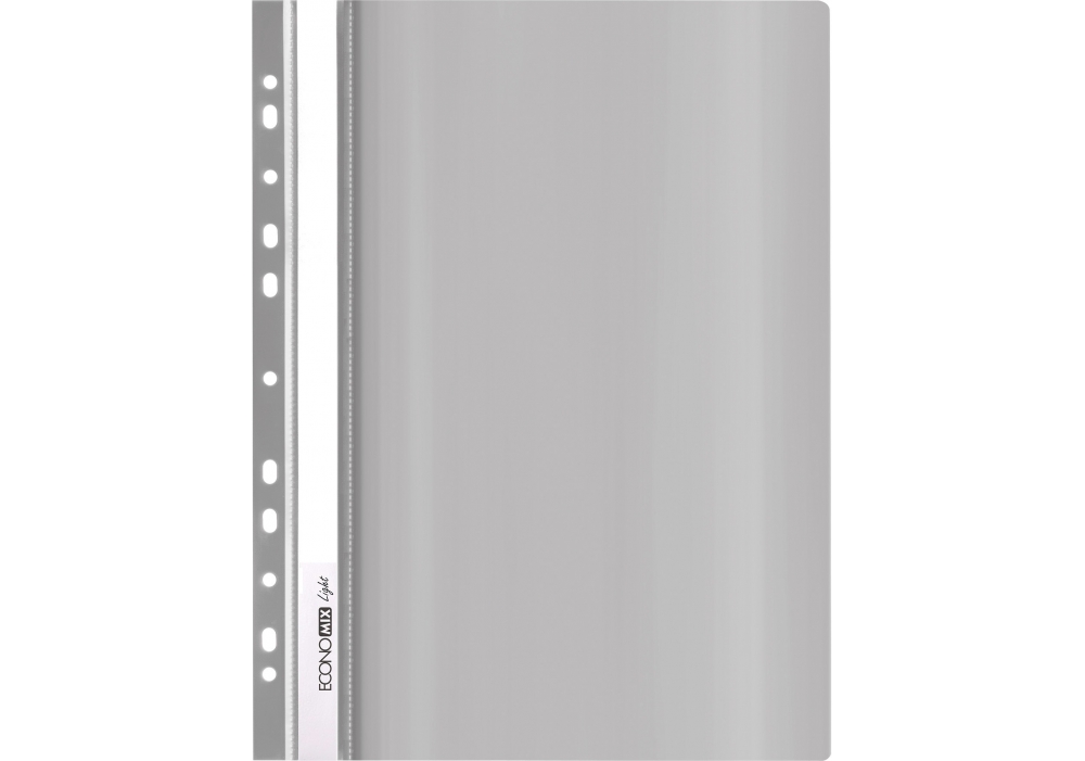 Папка-швидкозшивач з перфорацією А4 Economix Light сіра E38504-10