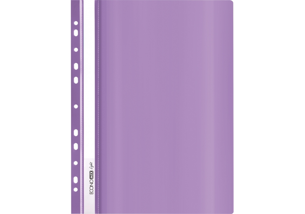 Папка-швидкозшивач з перфорацією А4 Economix Light фіолетова E38504-12