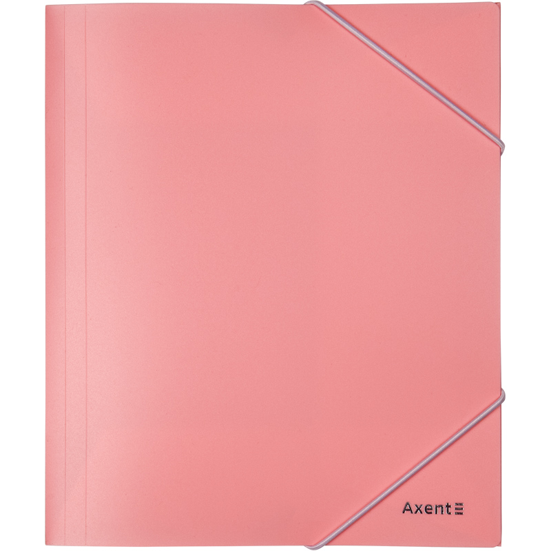 Папка пластиковая резинке AXENT А5 Pastelini розовая 1514-10