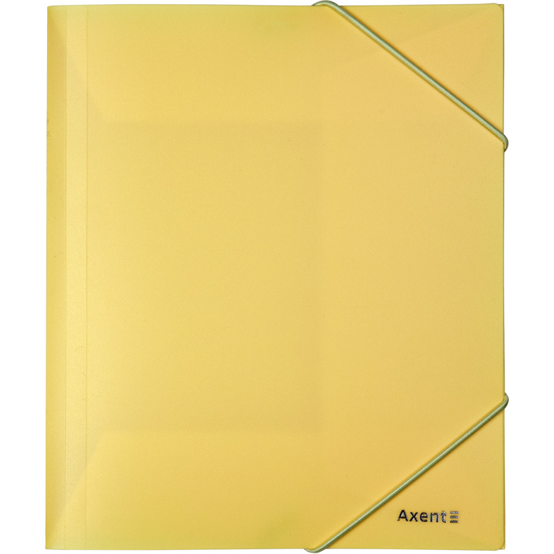 Папка пластиковая резинке AXENT А5 Pastelini желтая 1514-26
