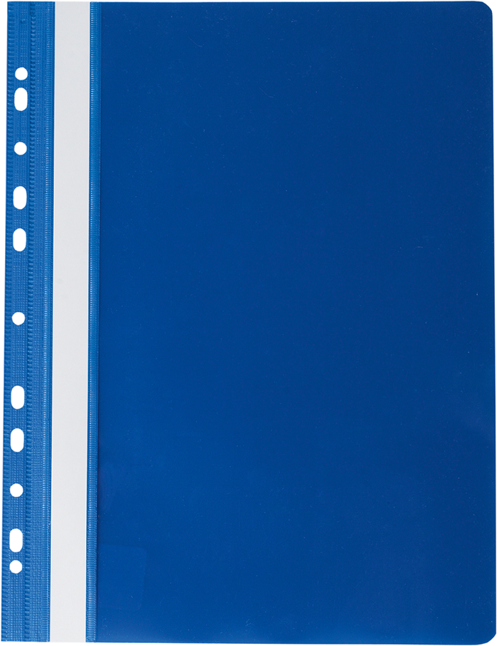 Скоросшиватель с перфорацией BUROMAX А4 синий ВМ.3331-03