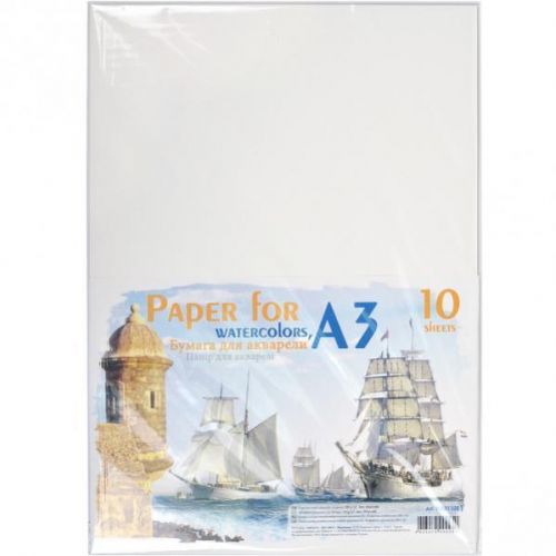 Папка для акварелі Графіка A3 10арк 200г в п/п пакеті ПА3110Е