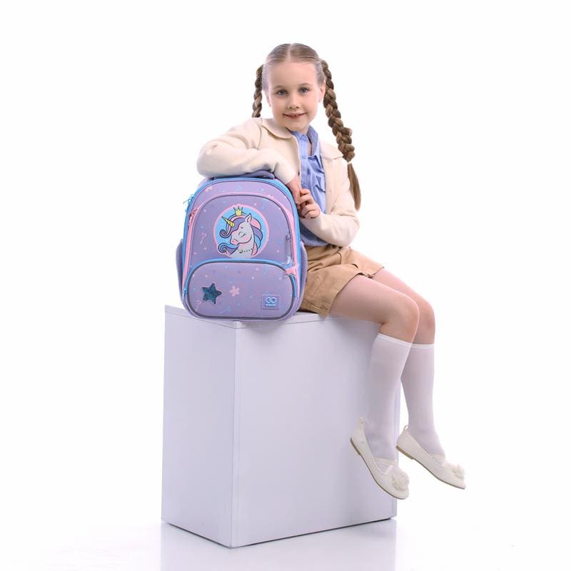 Рюкзак GoPack Education каркасний Fairytale Unicorn go25-597m-3 На замовлення