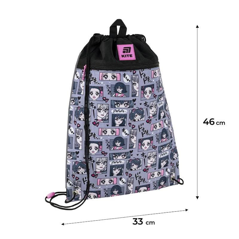 Сумка для обуви Kite Anime Girl K25-601M-9 Под заказ