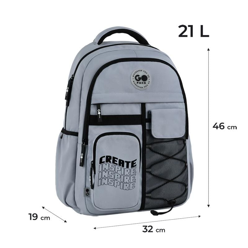 Рюкзак GoPack Education Teens сірий GO26-184L-2 На замовлення