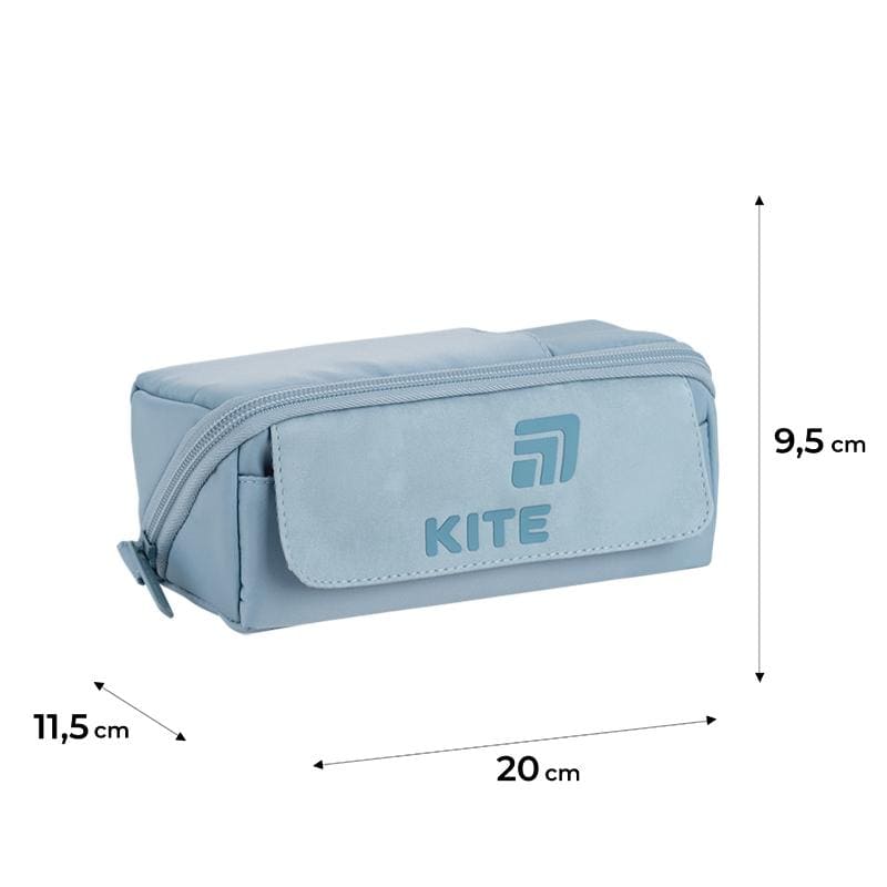 Пенал Kite сіро-блакитний K26-2702-2 На замовлення