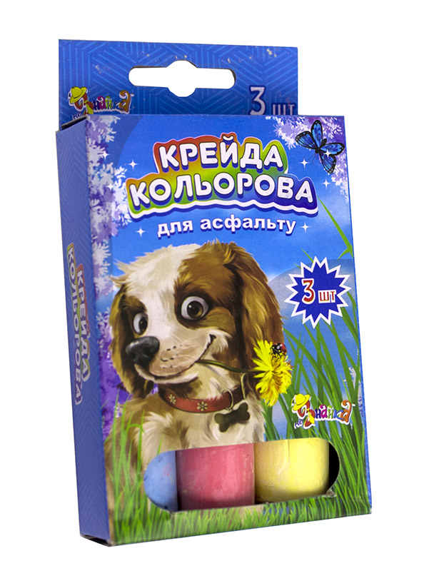 Крейда кольорова Jumbo НеЗнайка 3 кольорів 825530