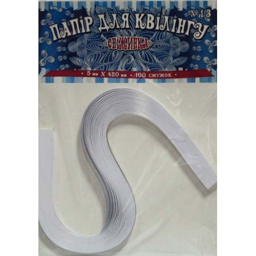 Папір кольоровий Рюкзачок ДЛЯ КВІЛІНГА №13 5х420мм 1кол Сніжинка 120г УП-65
