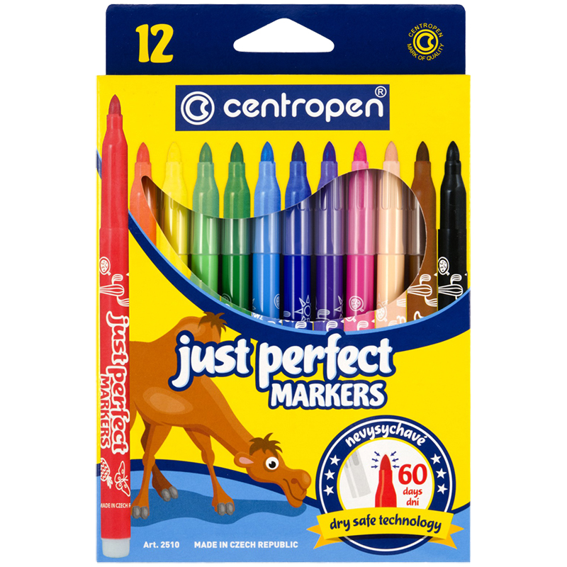 Фломастеры Centropen Just Perfect 12цв CN2510/12