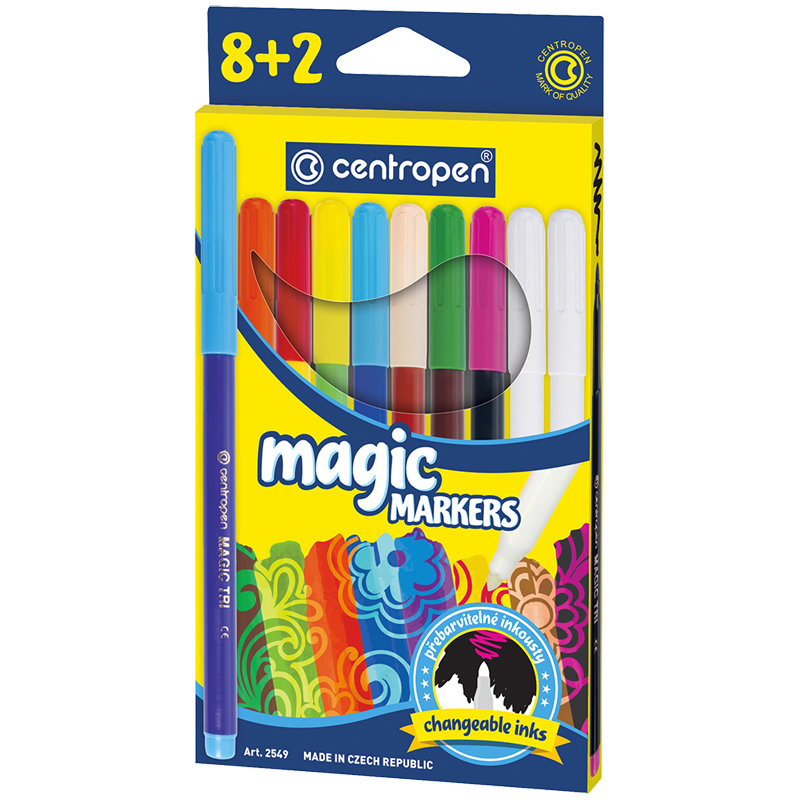 Фломастеры Centropen MAGIC 8+2=16цв CN2549/10
