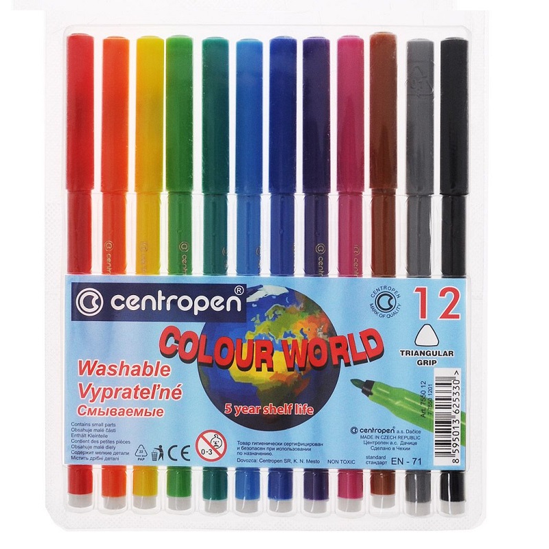 Фломастери Centropen Colour World 12кол CN7550/12