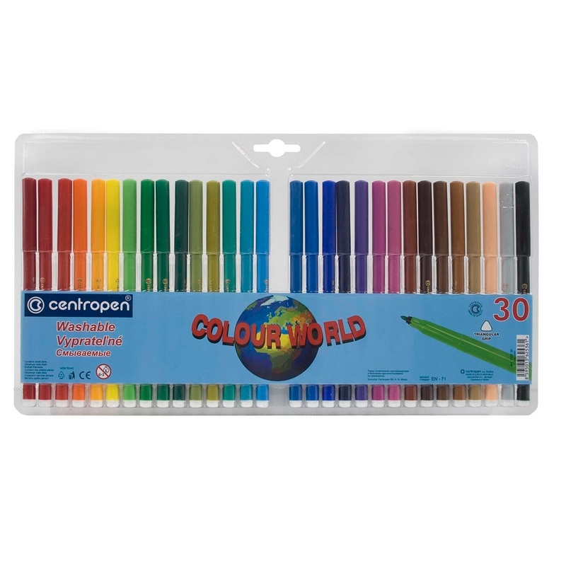 Фломастеры Centropen Colour World 30цв CN7550/30