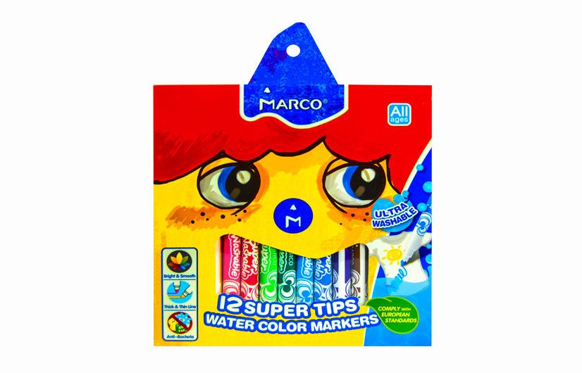 Фломастери Marco 12кол Super Washable 1630-12CB