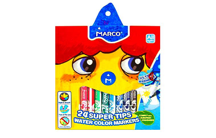 Фломастери Marco 24кол Super Washable 1630-24CB