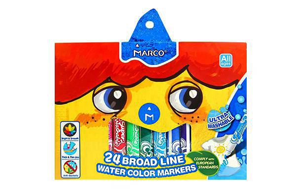 Фломастери Marco 24кол Super Washable Jumbo 1632-24CB