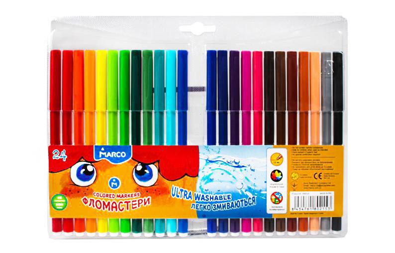 Фломастери Marco 24кол Super Washable 1690-24