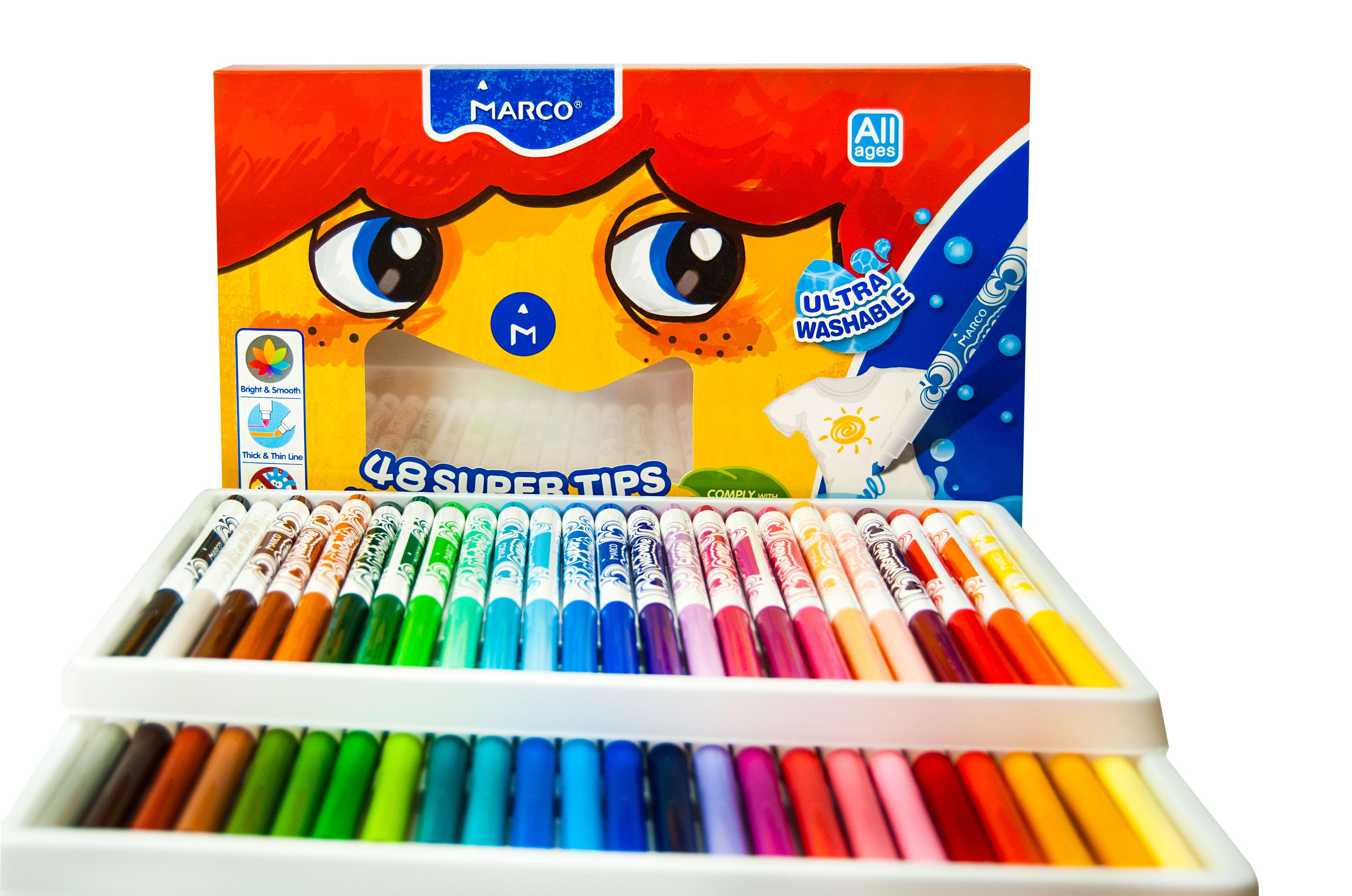 Фломастери Marco 48кол Super Washable 1630-48CB