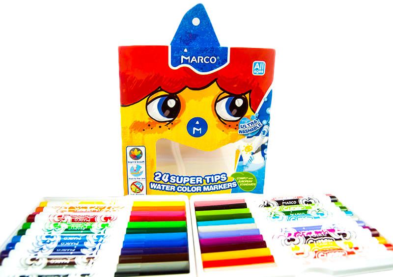 Фломастери Marco 24кол Super Washable 1630-24CB