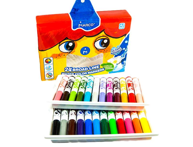 Фломастери Marco 24кол Super Washable Jumbo 1632-24CB