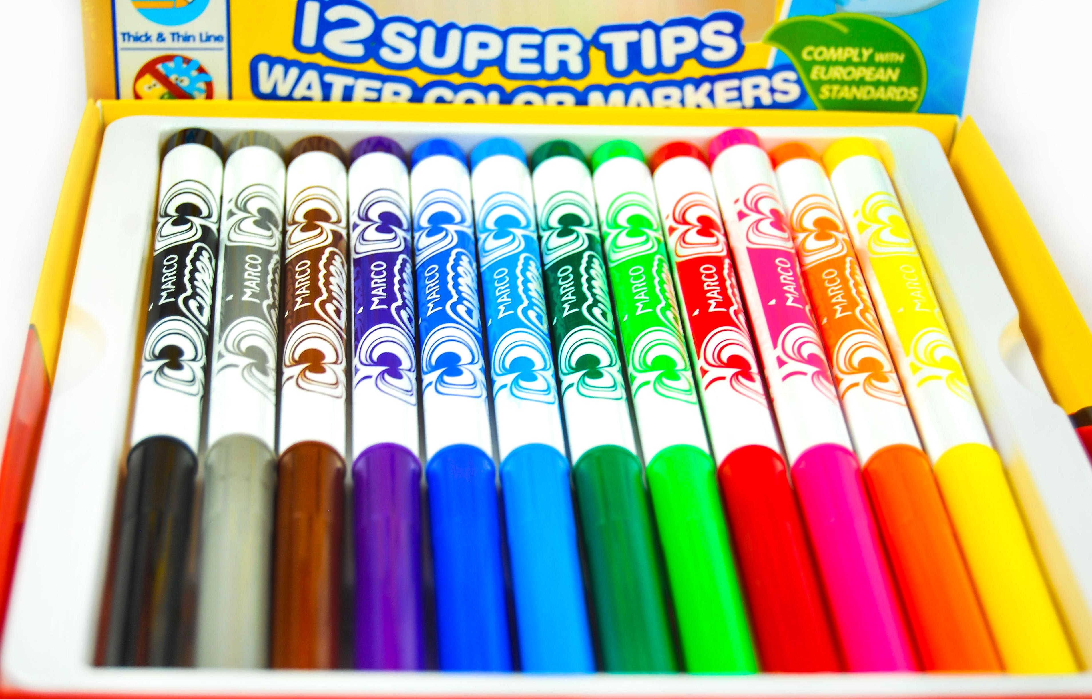 Фломастери Marco 12кол Super Washable 1630-12CB