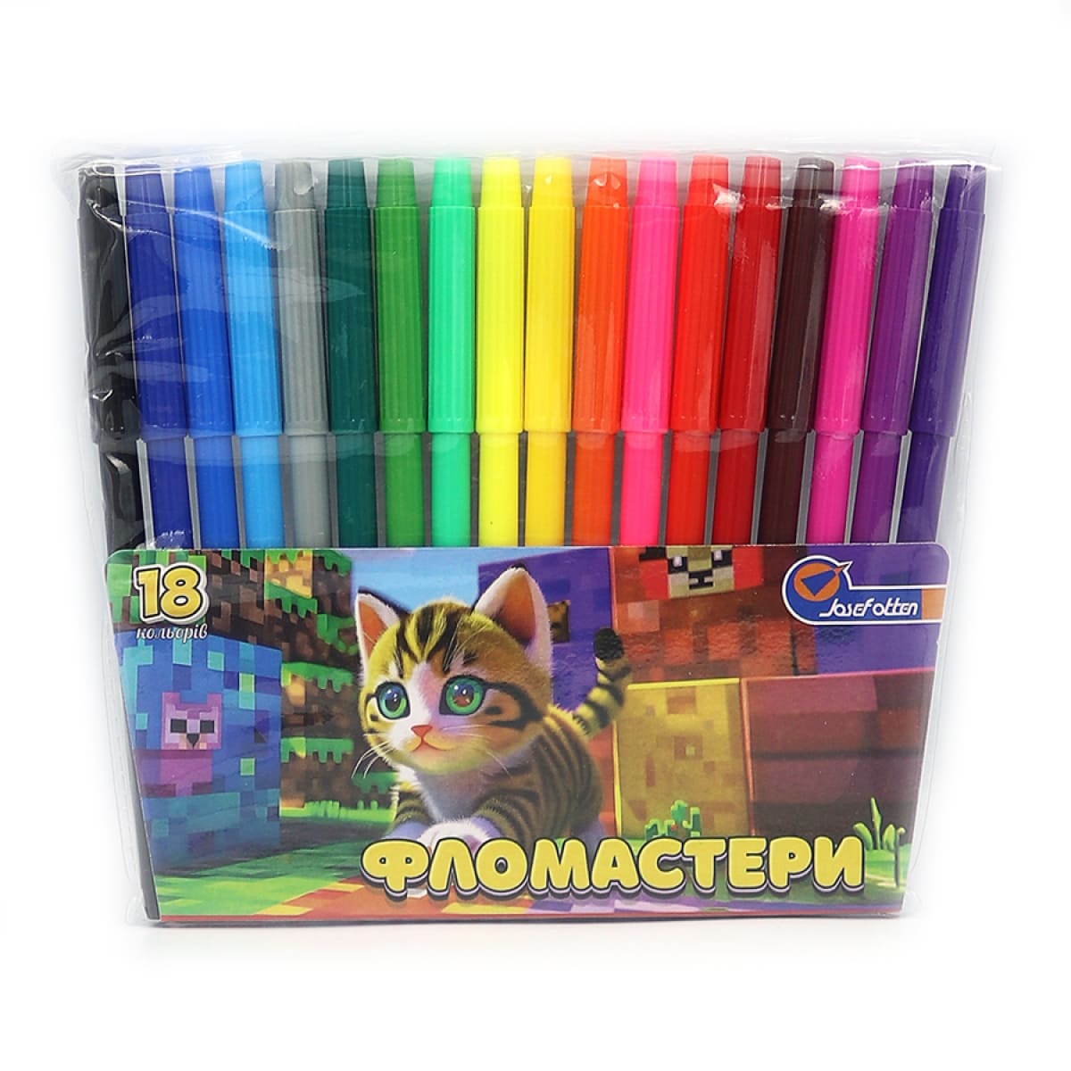 Фломастери JosefOtten 18кол Кошеня 828-18L