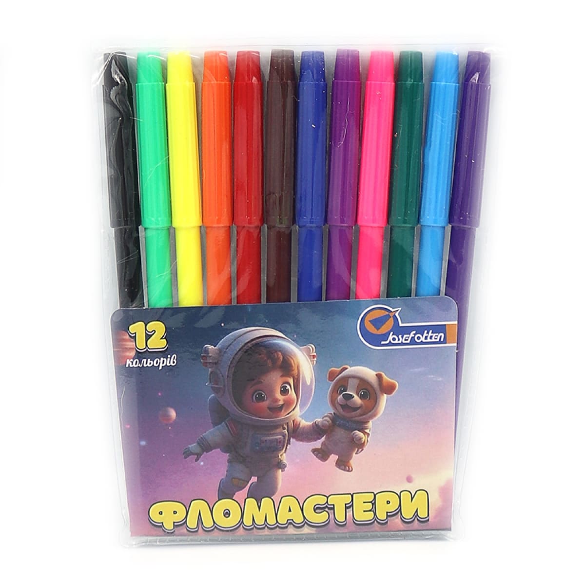 Фломастери JosefOtten 12кол Spaceman 828-12E