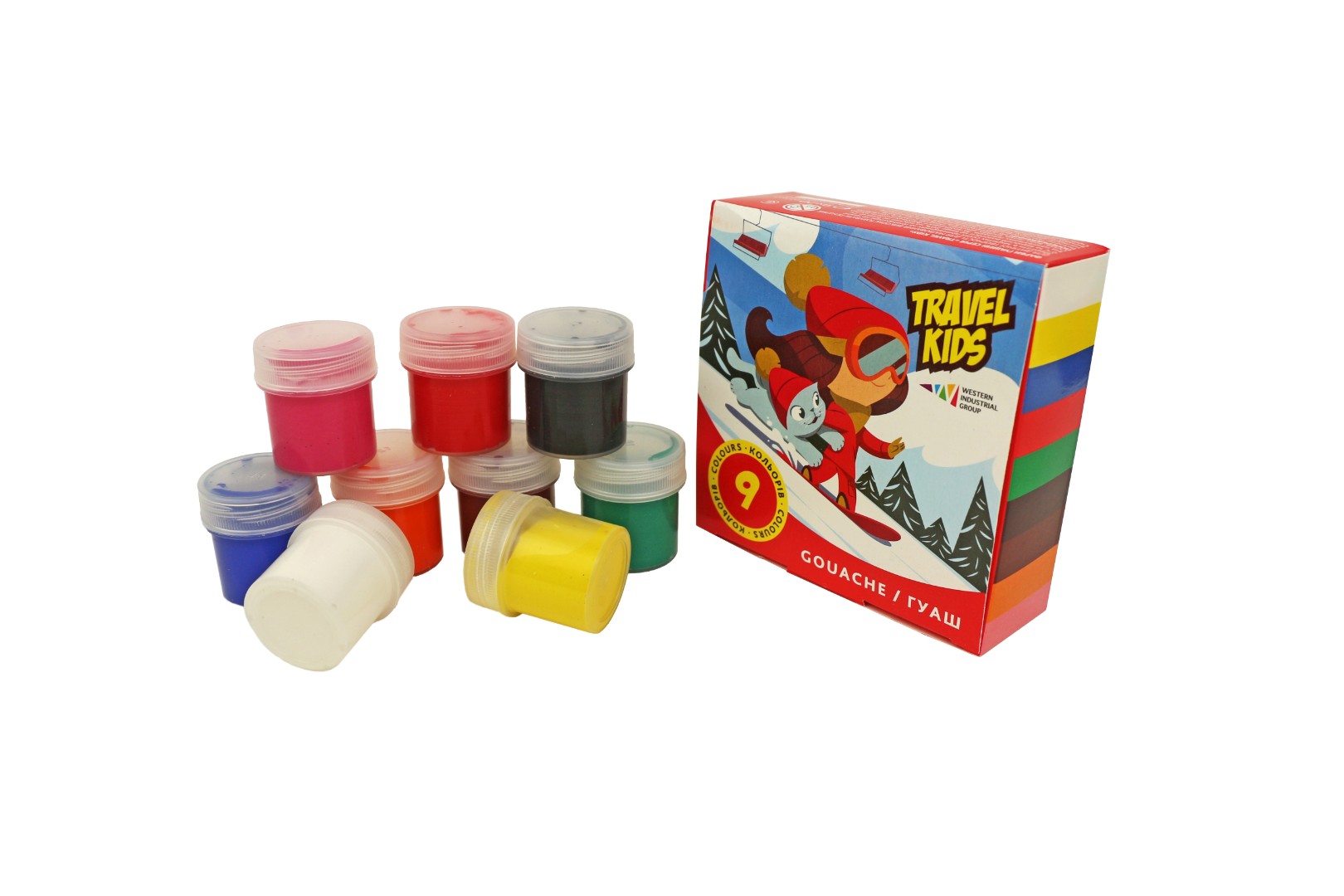 Гуаш Гамма TRAVEL KIDS 9кол 20мл 321035/ТК