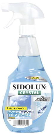 Засіб для миття вікон та скляних поверхонь Sidolux Crystal Антипар 500мл