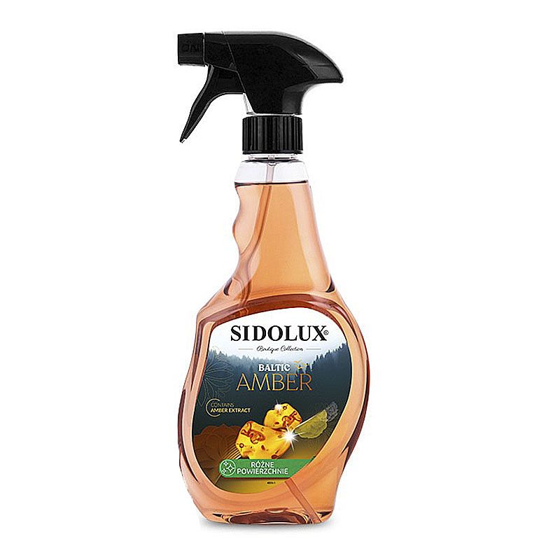 Засіб для миття вікон та скляних поверхонь Sidolux Crystal AMBER 500мл