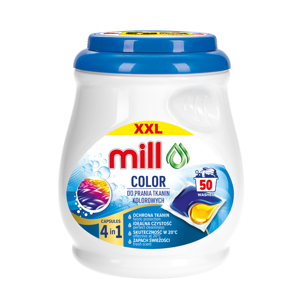 Капсули для прання MILL Color 50шт