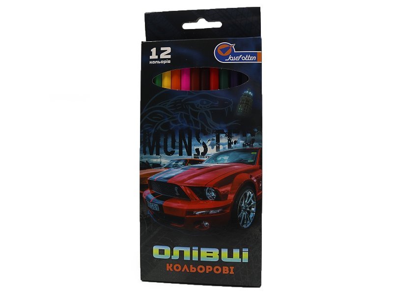 Олівці кольорові Josef Otten 12кол Mustang 7303CZ-12