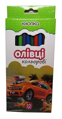 Карандаши цветные KNOPKA 12цв 55602-KN
