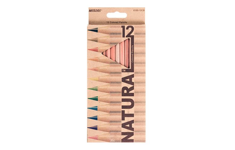 Олівці кольорові Marco 12кол Natural-Cedarlite 6100-12CB
