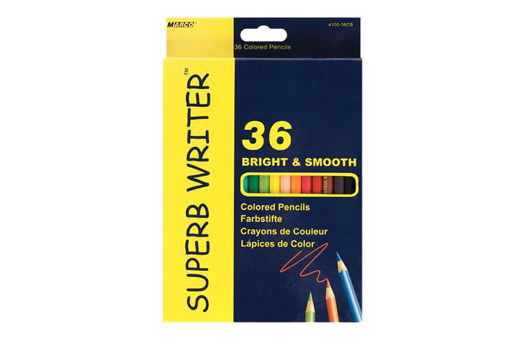 Олівці кольорові Marco 36кол Superb Writer 4100-36CB