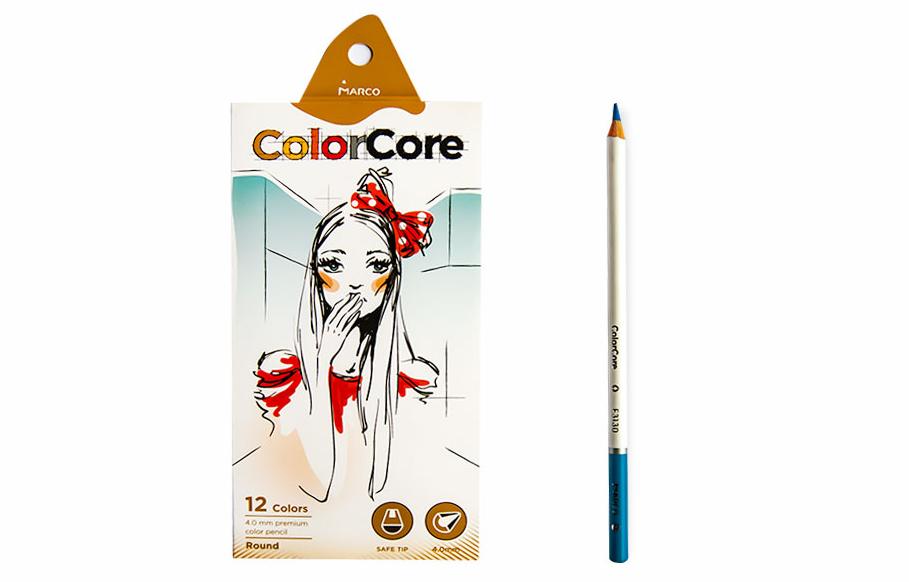 Олівці кольорові Marco 12кол Colorcore 3130-12CB