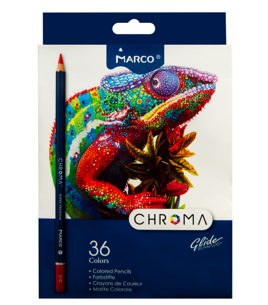 Олівці кольорові Marco 36кол Chroma 8010-36CB
