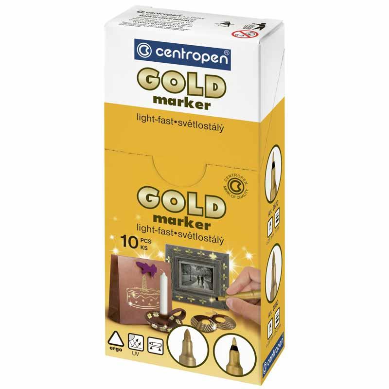 Маркер Сentropen Gold 1мм золотий CN2670-12