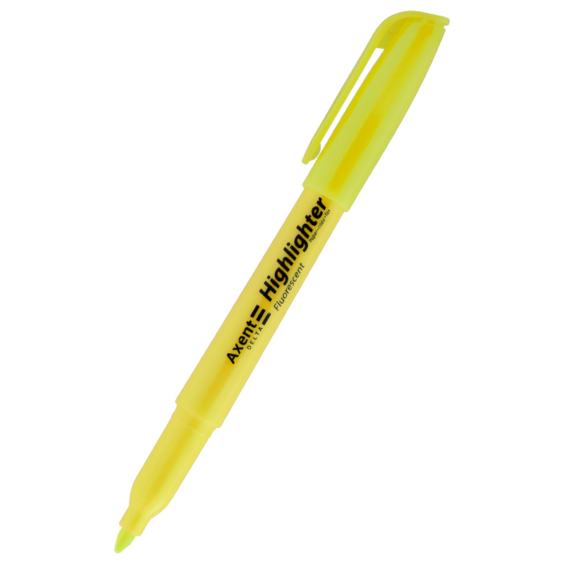 Маркер Highlighter Delta by Axent 2-4мм желтый D2503-08