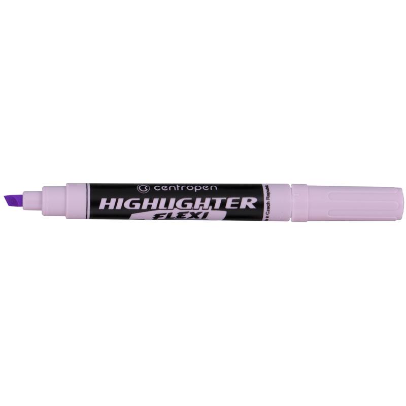 Маркер Сentropen Highlighter Pastel Fax FLEXI 1-4.6 мм клиновидный лиловый 8542
