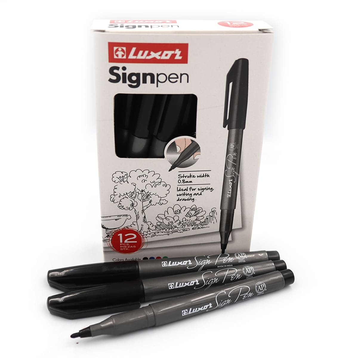 Маркер перманентний Luxor Sign Pen 1мм чорний 5111