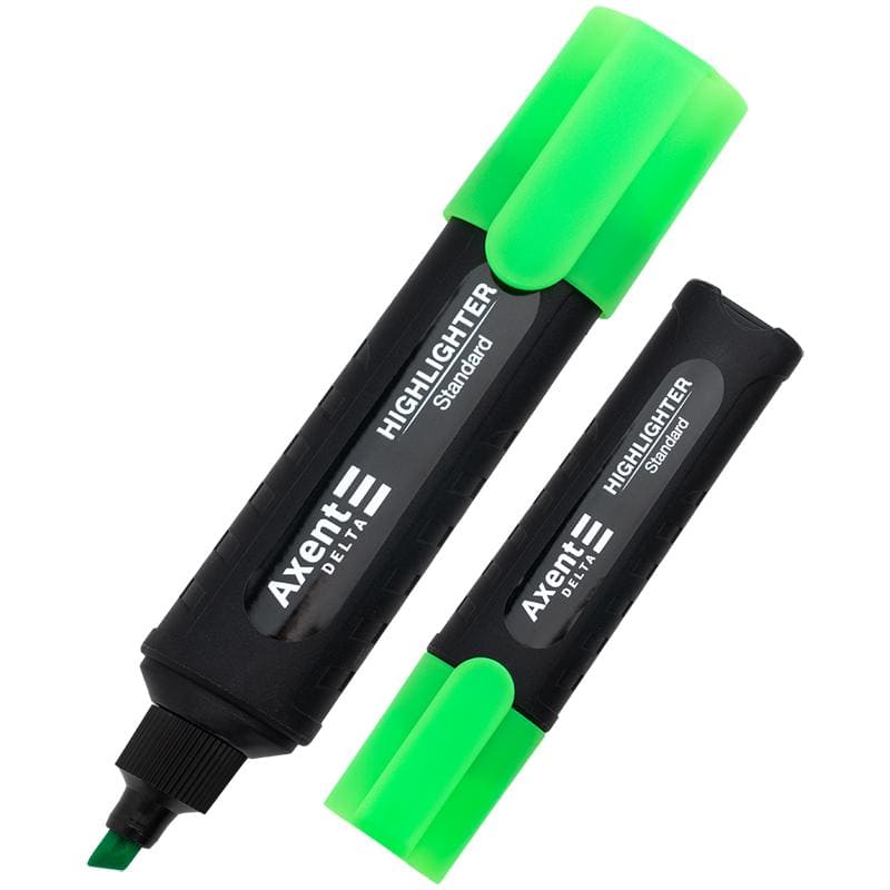 Маркер Highlighter Standart Delta by Axent 1-5мм зелений D2505-04