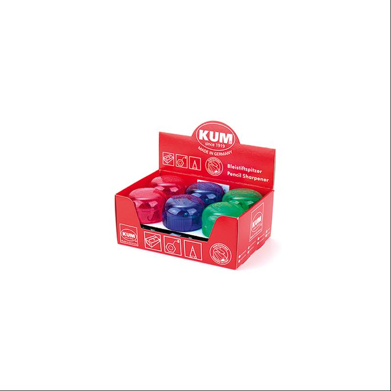 Чинка KUM кругла з контейнером 210К Ice