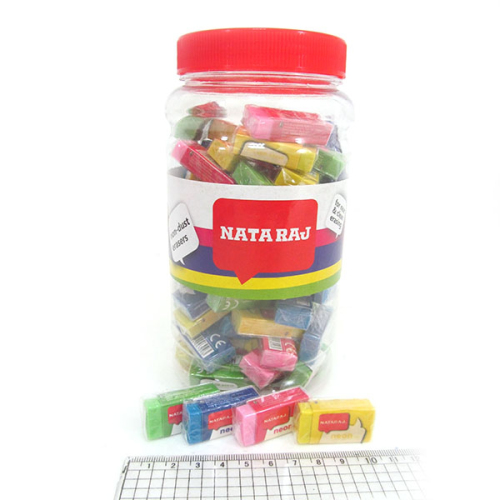 Ластик Nataraj Neon Mini 150шт в банці 202311002