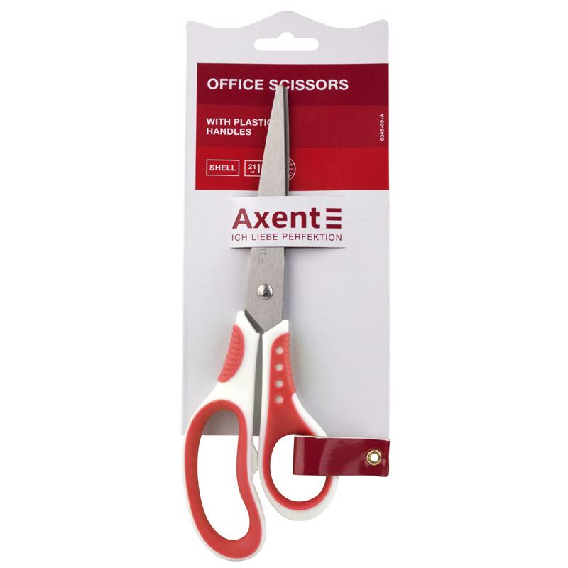 Ножиці Axent 210мм Shell червоні 6305-06-А